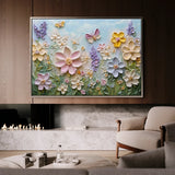 Floral 980 Canvas Art 60 x 40 cm / Black