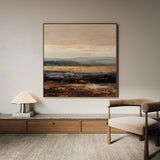 Abstract 981 Canvas Art 60 x 60 cm / Black