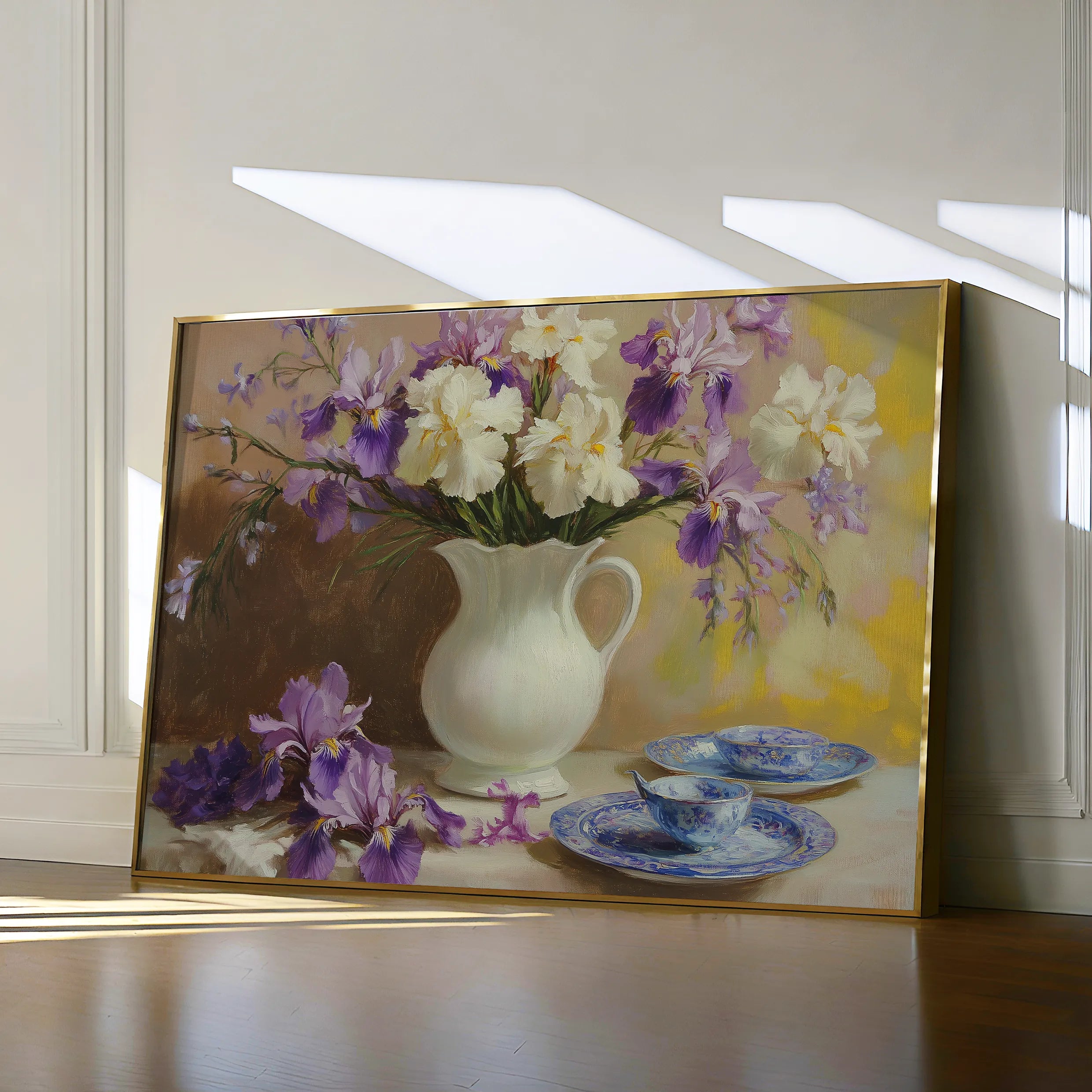 Floral 981 Canvas Art 60 x 40 cm / Black