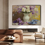 Floral 981 Canvas Art 60 x 40 cm / Black