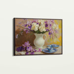 Floral 981 Canvas Art 60 x 40 cm / Black