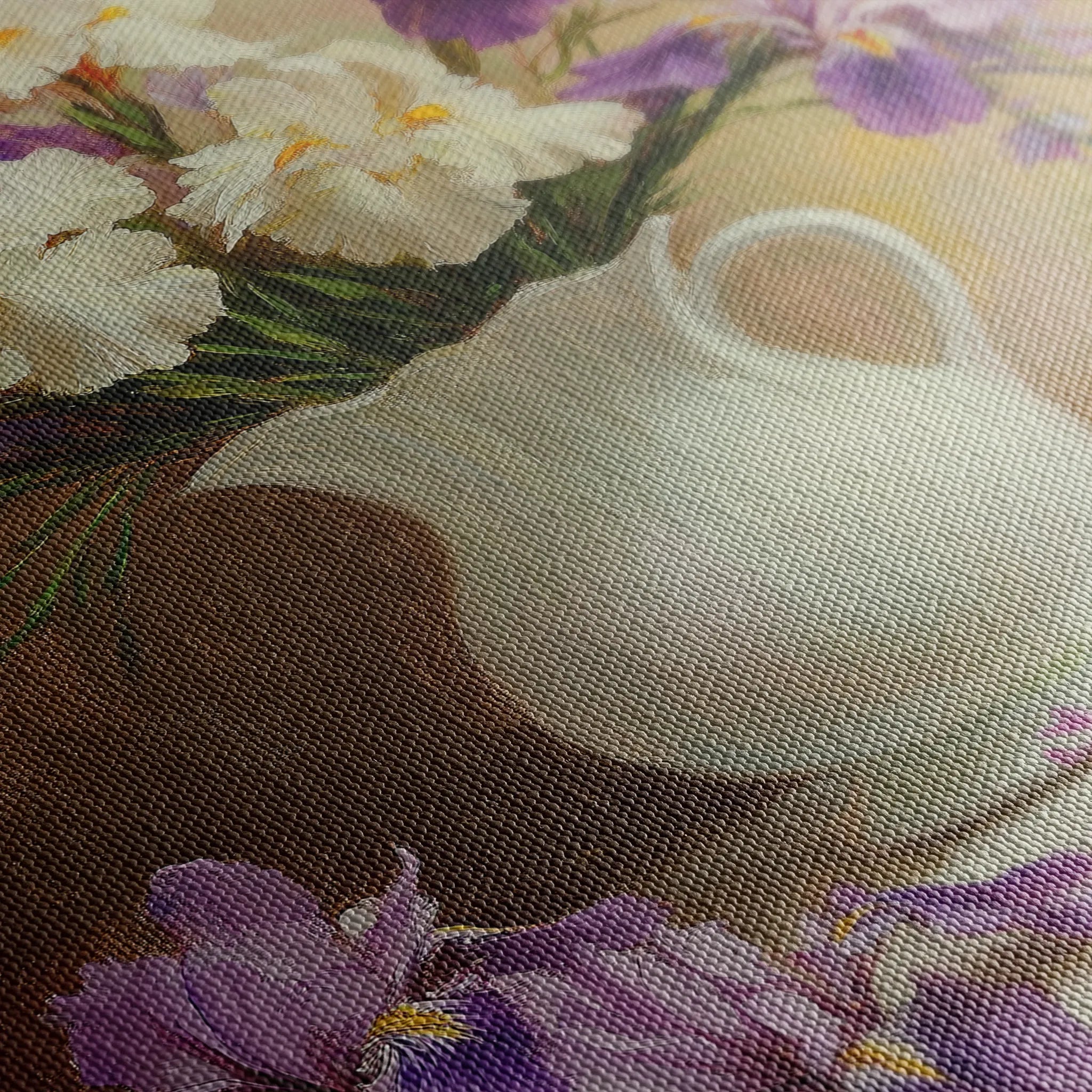 Floral 981 Canvas Art 60 x 40 cm / Black