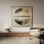 Abstract 982 Canvas Art 60 x 60 cm / Black