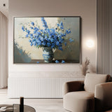 Floral 982 Canvas Art 60 x 40 cm / Black