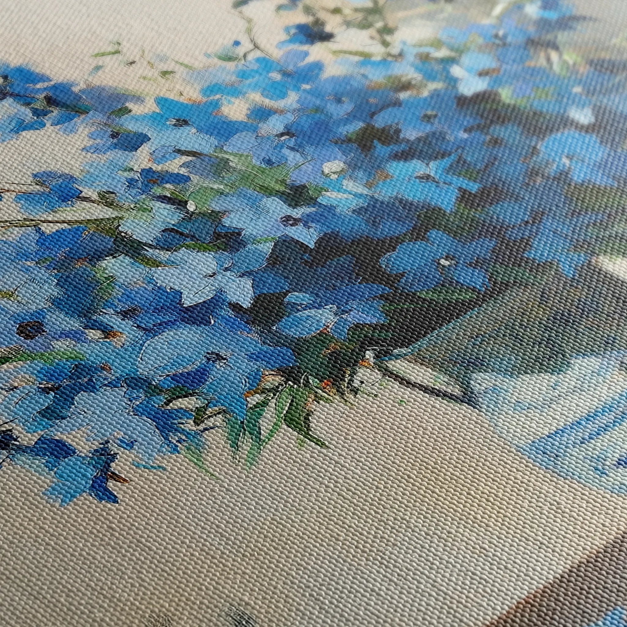 Floral 982 Canvas Art 60 x 40 cm / Black