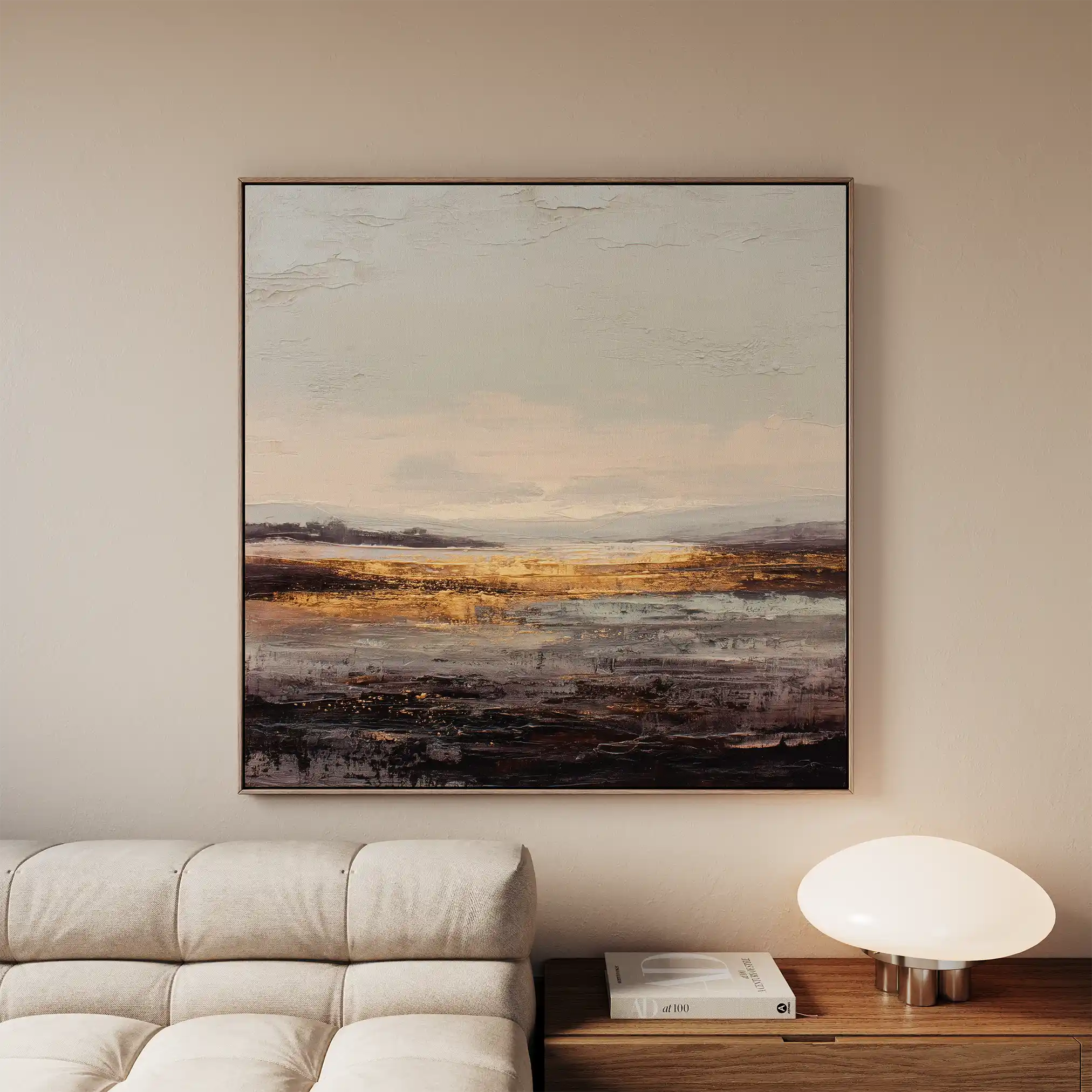 Abstract 983 Canvas Art 60 x 60 cm / Black