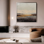 Abstract 983 Canvas Art 60 x 60 cm / Black