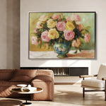 Floral 983 Canvas Art 60 x 40 cm / Black