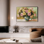 Floral 983 Canvas Art 60 x 40 cm / Black
