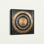 Abstract 984 Canvas Art 60 x 60 cm / Black