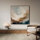 Abstract 985 Canvas Art 60 x 60 cm / Black