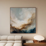 Abstract 985 Canvas Art 60 x 60 cm / Black
