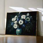 Floral 985 Canvas Art 60 x 40 cm / Black