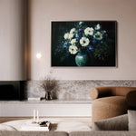 Floral 985 Canvas Art 60 x 40 cm / Black