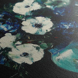 Floral 985 Canvas Art 60 x 40 cm / Black