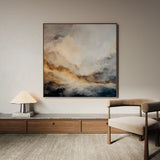 Abstract 986 Canvas Art 60 x 60 cm / Black