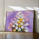 Floral 986 Canvas Art 60 x 40 cm / Black