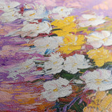 Floral 986 Canvas Art 60 x 40 cm / Black