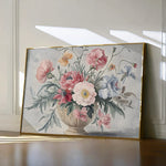 Floral 988 Canvas Art 60 x 40 cm / Black