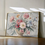 Floral 988 Canvas Art 60 x 40 cm / Black