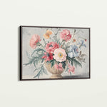 Floral 988 Canvas Art 60 x 40 cm / Black