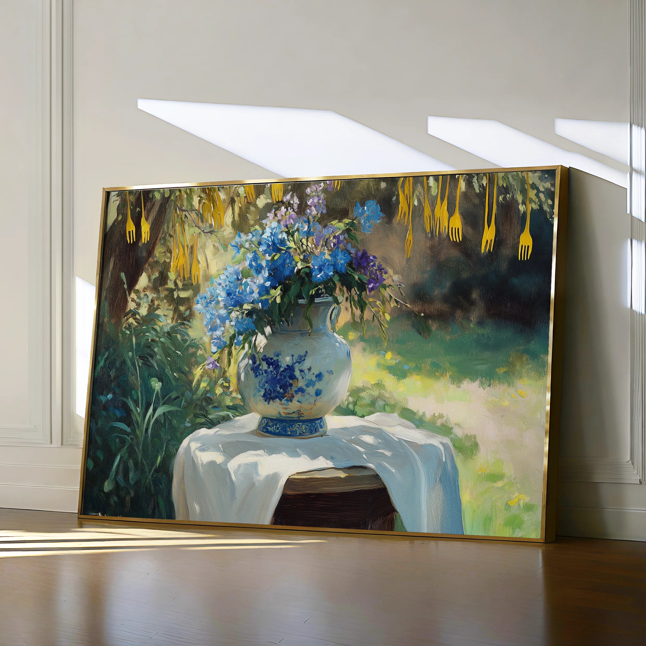 Floral 989 Canvas Art 60 x 40 cm / Black
