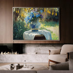 Floral 989 Canvas Art 60 x 40 cm / Black