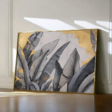 Floral 990 Canvas Art 60 x 40 cm / Black