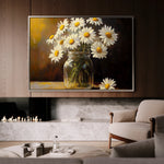 Floral 991 Canvas Art 60 x 40 cm / Black