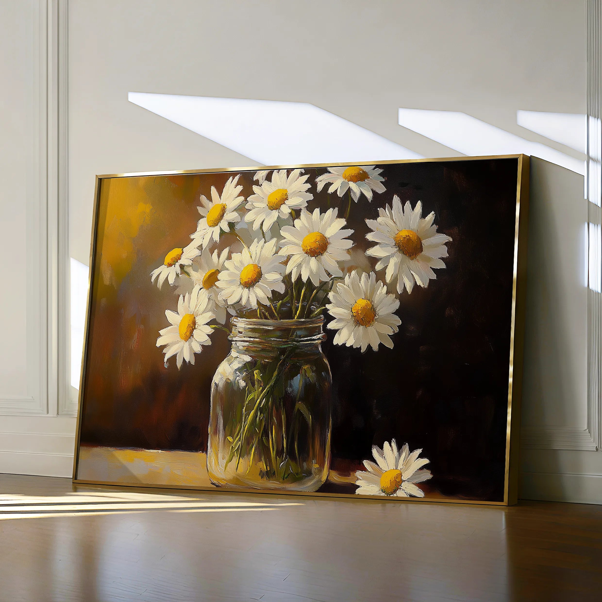 Floral 991 Canvas Art 60 x 40 cm / Black