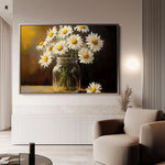 Floral 991 Canvas Art 60 x 40 cm / Black
