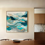 Abstract 992 Canvas Art 60 x 60 cm / Black