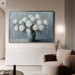 Floral 992 Canvas Art 60 x 40 cm / Black