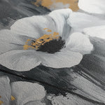 Floral 993 Canvas Art 60 x 40 cm / Black
