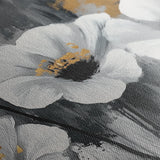 Floral 993 Canvas Art 60 x 40 cm / Black