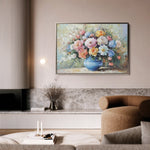 Floral 994 Canvas Art 60 x 40 cm / Black