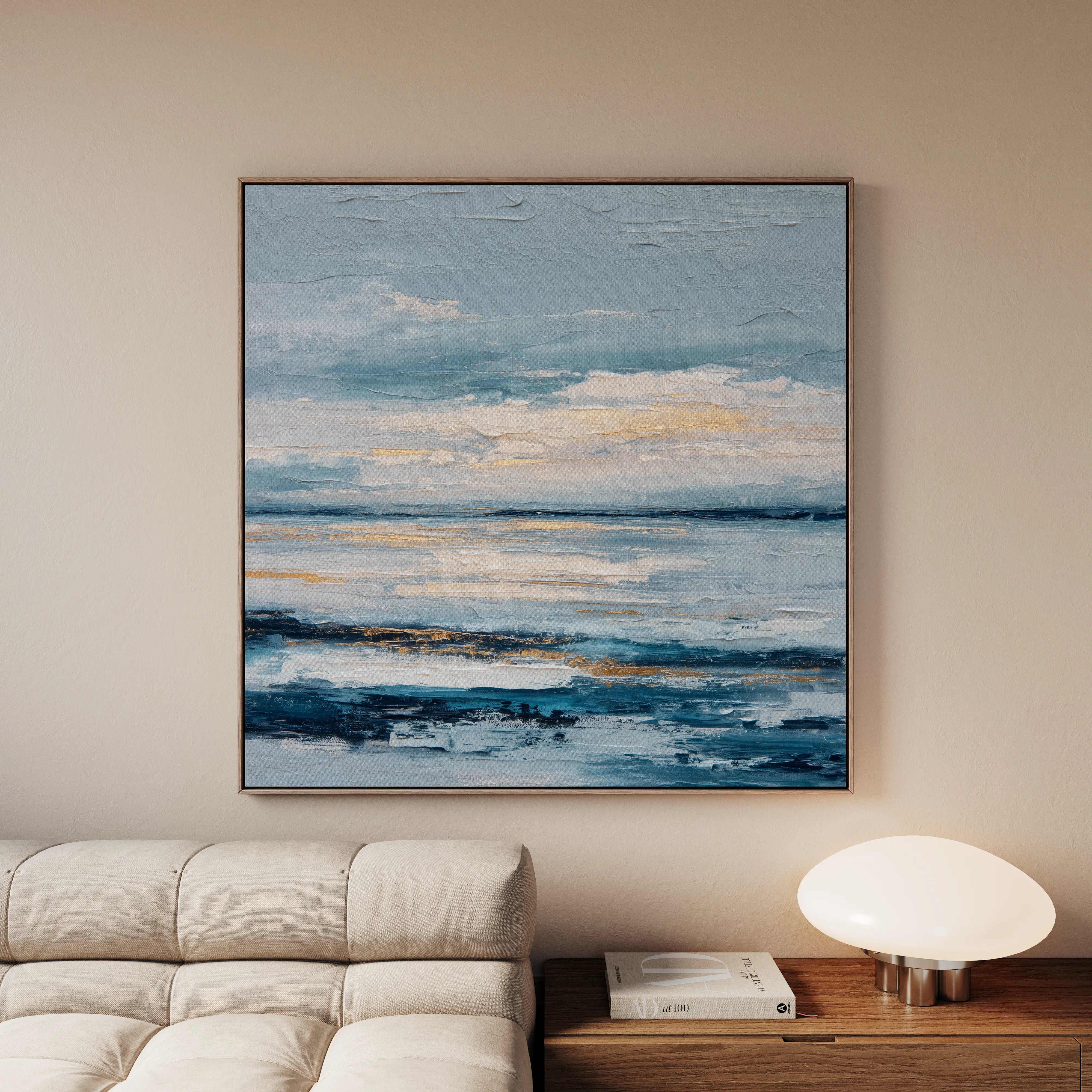Abstract 995 Canvas Art 60 x 60 cm / Black
