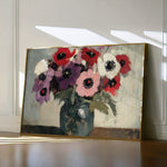 Floral 995 Canvas Art 60 x 40 cm / Black