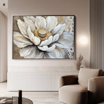 Floral 996 Canvas Art 60 x 40 cm / Black
