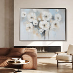 Floral 998 Canvas Art 60 x 40 cm / Black