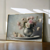 Floral 999 Canvas Art 60 x 40 cm / Black